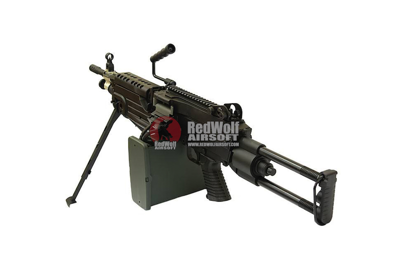 A&K M249 PARA Light Machine Gun AEG Black Buy airsoft Electric Guns(AEG/AEP) online from