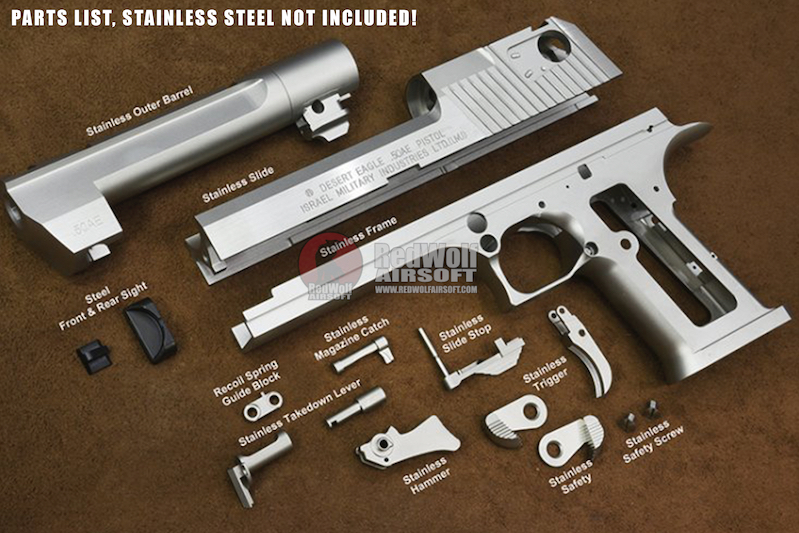 ALC DESERT EAGLE .50 Steel Kit for Cybergun/WE DE .50 GBB Pistol Glossy Black Buy airsoft