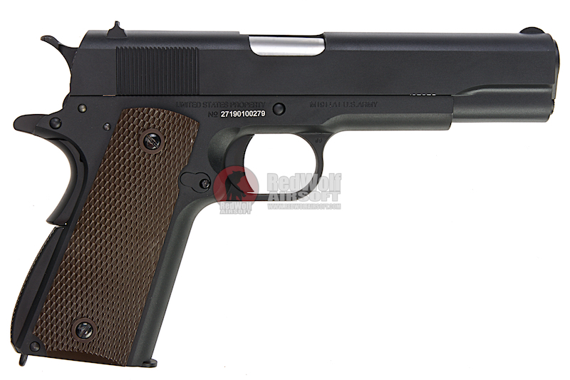 Cybergun Colt 1911 GBB Pistol Black (by WE) Buy airsoft Gas Blow
