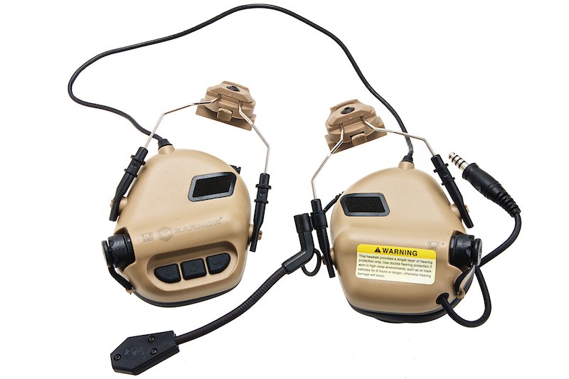 Earmor Tactical Hearing Protection Helmet Version EarMuff TAN Buy