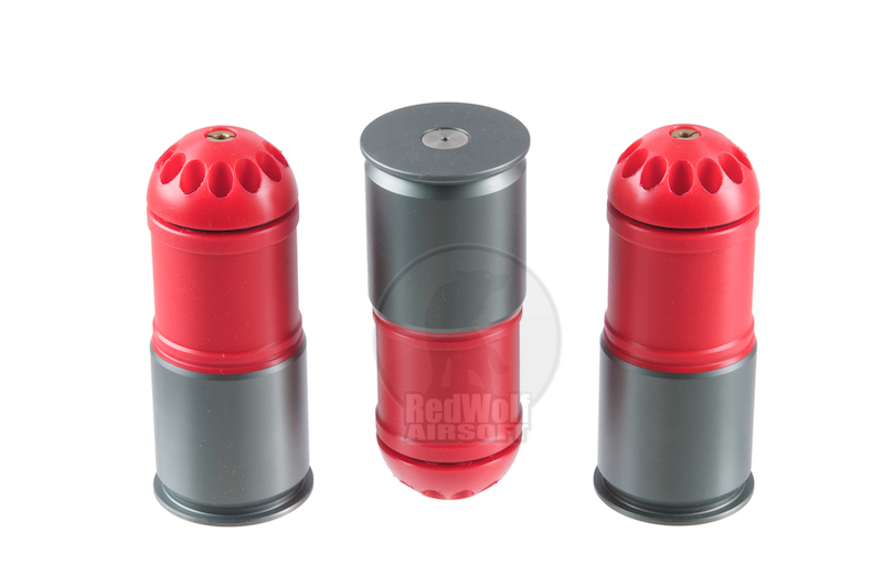 MAG 120rds 40mm Airsoft Cartridge Box Set (3 pack) (Red) Buy airsoft