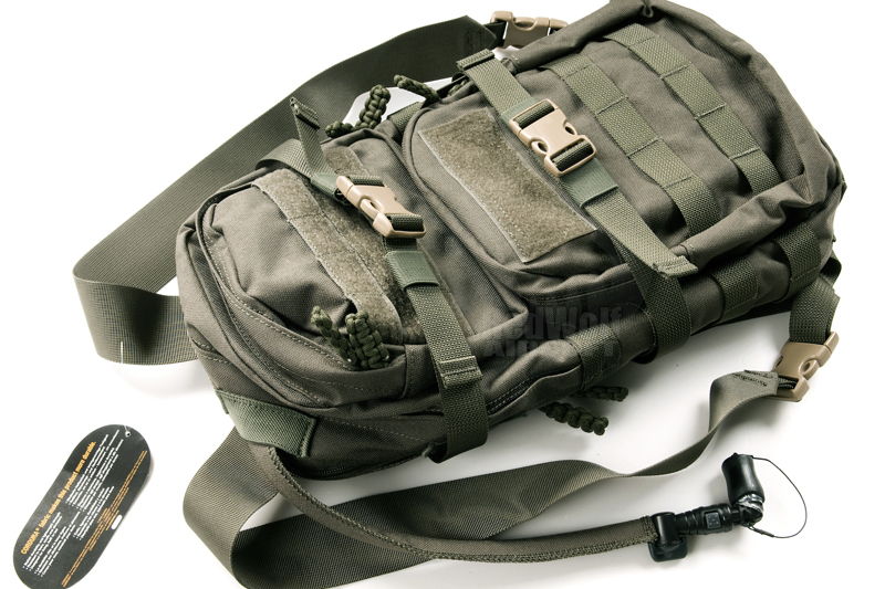 Waterfly packable shoulder backpack leather, small hydration pack